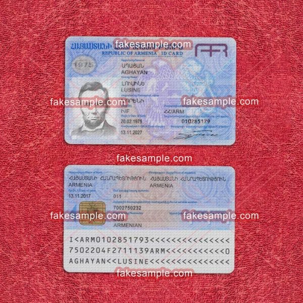 Armenia National ID Card Fake Template