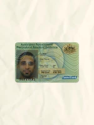 Australia National Identity Card Fake Template