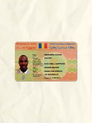 Chad National Identity Card Fake Template