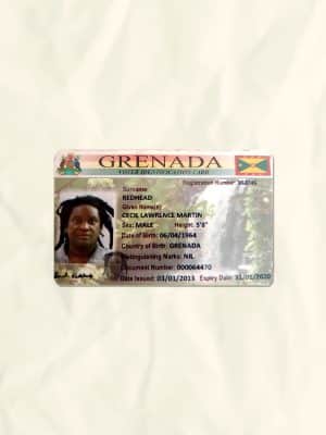 Grenada National Identity Card Fake Template