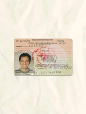 Madagascar National Identity Card Fake Template