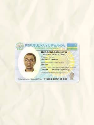 Rwanda National Identity Card Fake Template