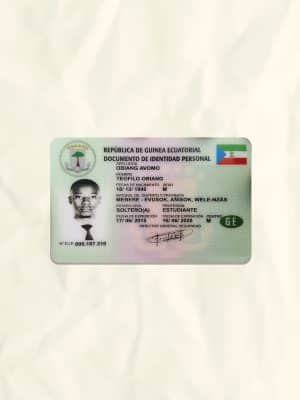 Equatorial Guinea National Identity Card Fake Template