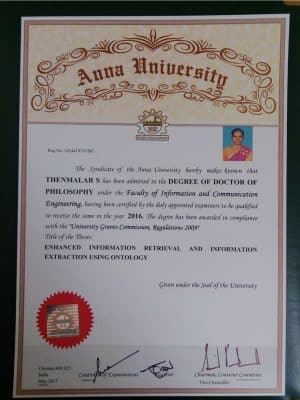 Anna Diploma Certificate Fake Template