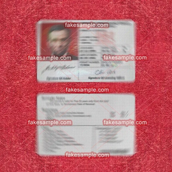 Tobago (Version 1) Driver Licence Fake Template
